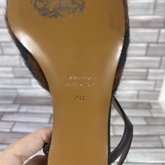 APT ATELIER Women's Riano Animal-Print Asymmetrical Slingback Pumps Size 10-NEW - Picture 9 of 9